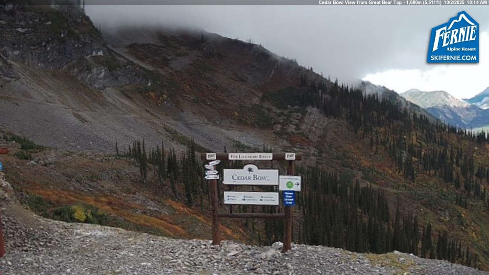 Fernie: Cedar Bowl View from Great Bear