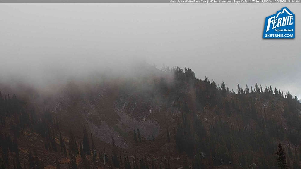 White Pass Chair: View up to White Pass Top