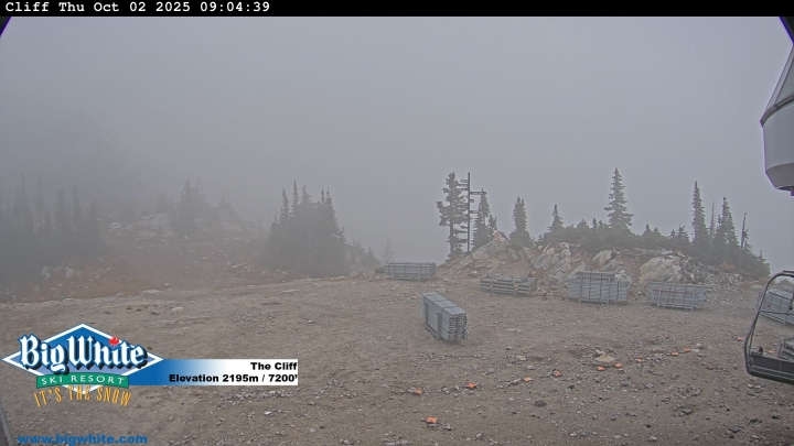 Big White Ski Resort cliff webcam