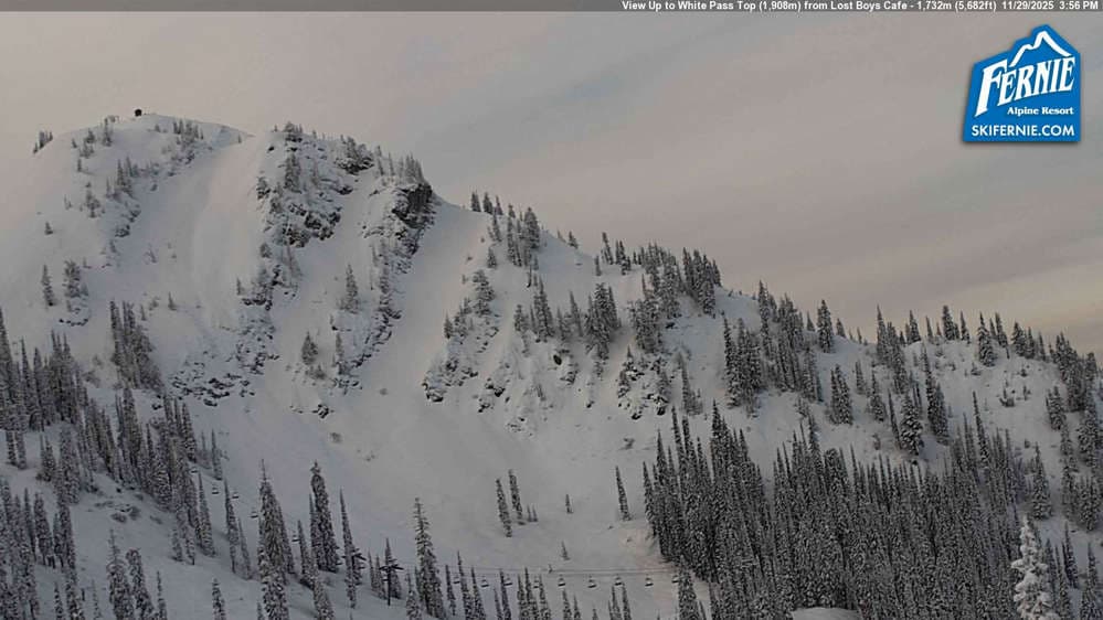 White Pass Chair: View up to White Pass Top
