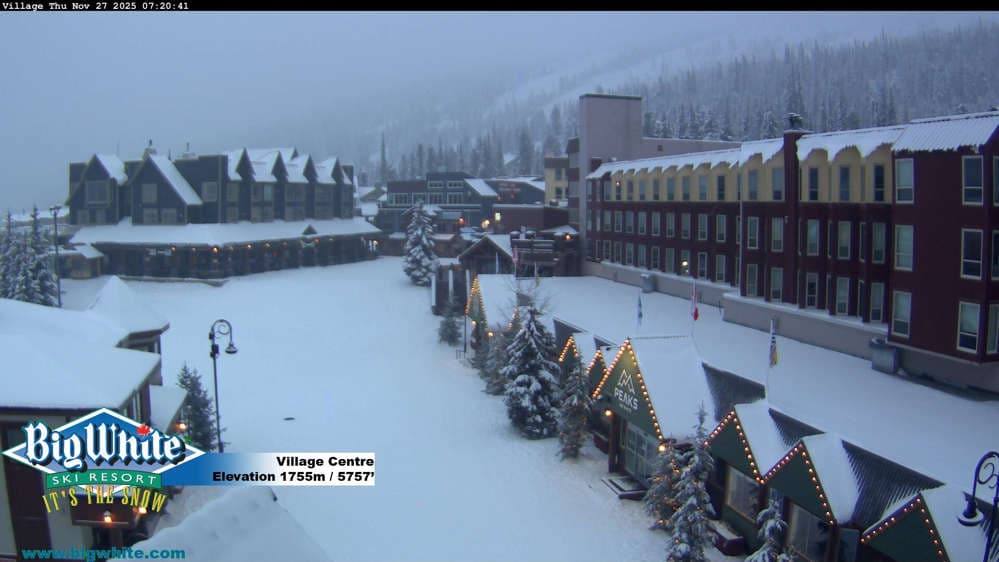 Big White Ski Resort Village Centre Cam