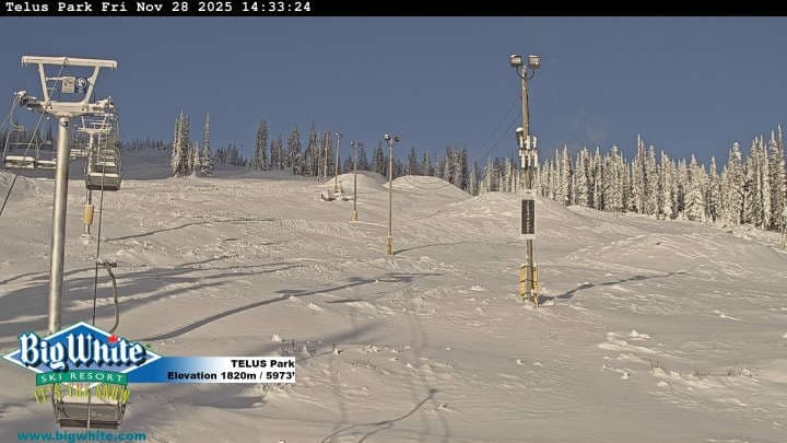Big White Ski Resort TELUS Park Cam