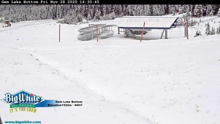 Big White Ski Resort Gem Lake Bottom